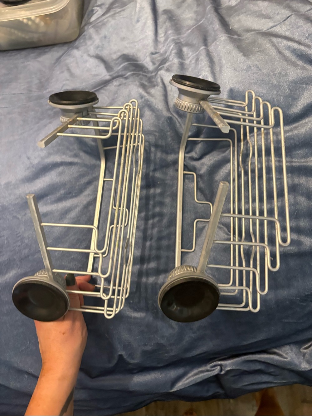Bathroom Shower Suction Caddy Shelf Organizer Set of 2